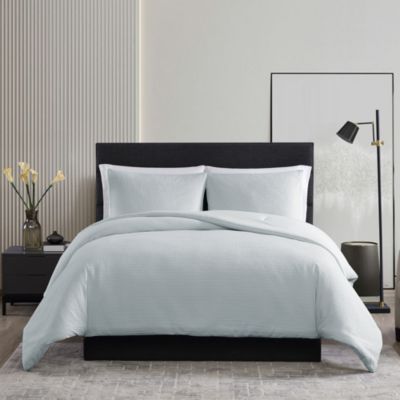 Waffle Pique Duvet Cover Set, Queen