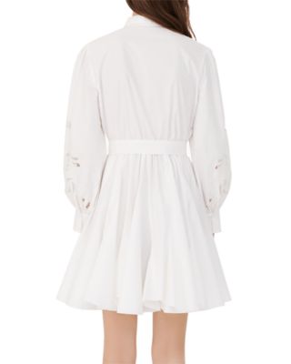 maje white shirt dress Loose-fitting shirt dress White For Women