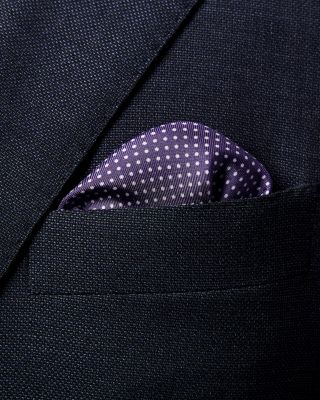 Polka Dot Silk Pocket Square