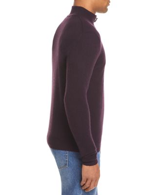 Raisin Cashmere Quarter-Zip Sweater - Exclusive