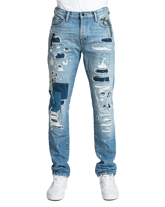 PRPS - Harmon Slim Fit Jeans in Paint Splatter
