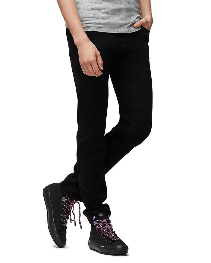 Frame Lhomme Slim Mid-rise Jeans In Black