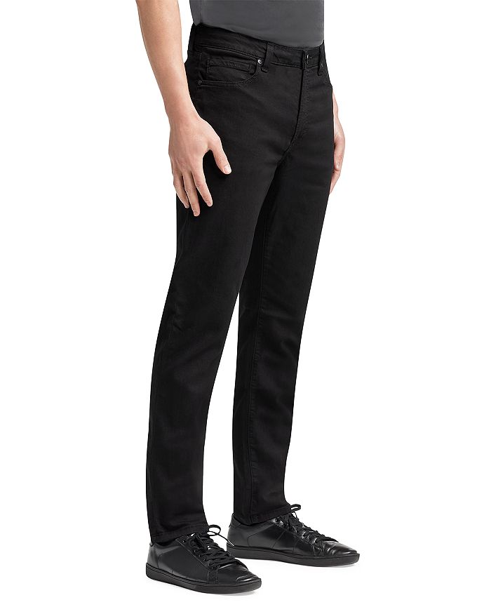 Shop Monfrere Brando Slim Straight Jeans In Noir