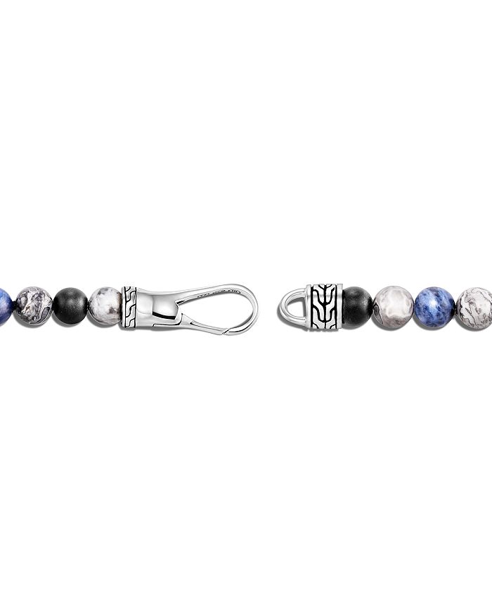 Shop John Hardy Sterling Silver, Jasper, Sodalite And Onyx Classic Chain Bead Bracelet In Multi/silver