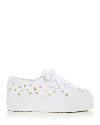 platform white sneakers