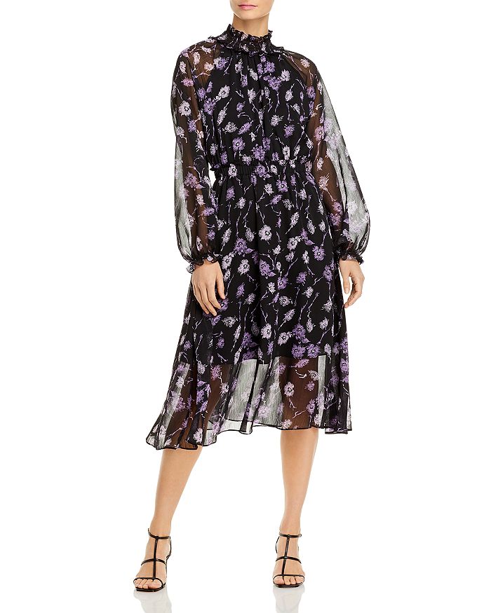 AQUA - Floral Midi Dress - 100% Exclusive