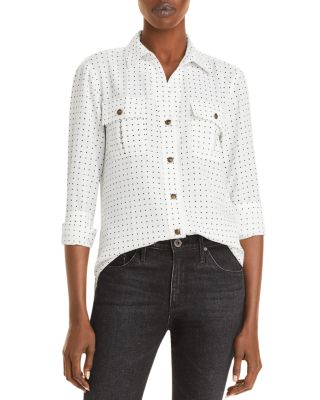 KARL LAGERFELD PARIS - Polka Dot Print Button Down Shirt