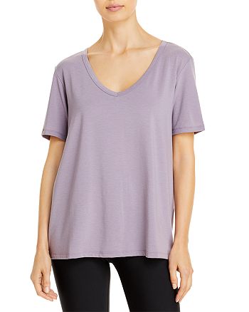 Alo Yoga Motion Short Sleeve V Neck Tee Bloomingdale S