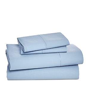 Sky Percale Twin Sheet Set In Stormy Mist