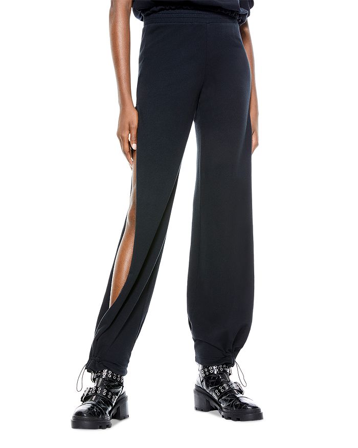 ALICE AND OLIVIA ALICE AND OLIVIA MIAMI SIDE SLIT JOGGER PANTS,CL000W36106