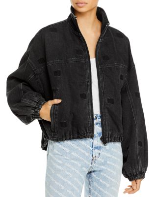 denim track jacket