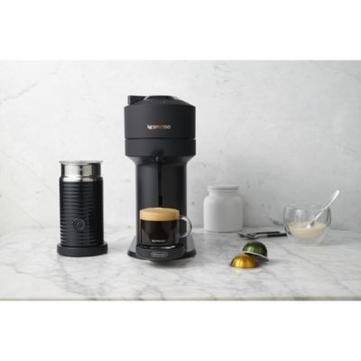 Vertuo Next Coffee and Espresso Maker by De'Longhi, Limited Edition Matte Black with Aeroccino Milk Frother