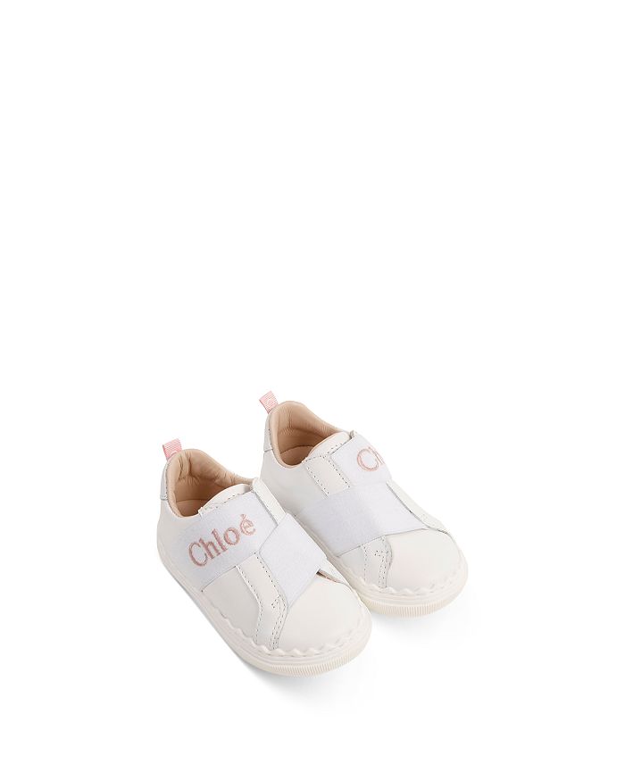 Chloé Kids' Girls' Lauren Mini Me Low Top Sneakers - Walker, Toddler In White