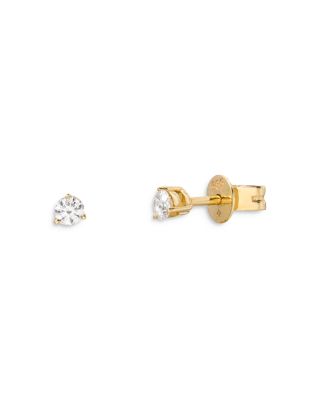 Zoe Lev - 14K Yellow Gold Diamond Stud Earrings