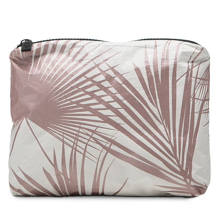 Aloha Collection Small Day Palms Pouch In Rose Gold