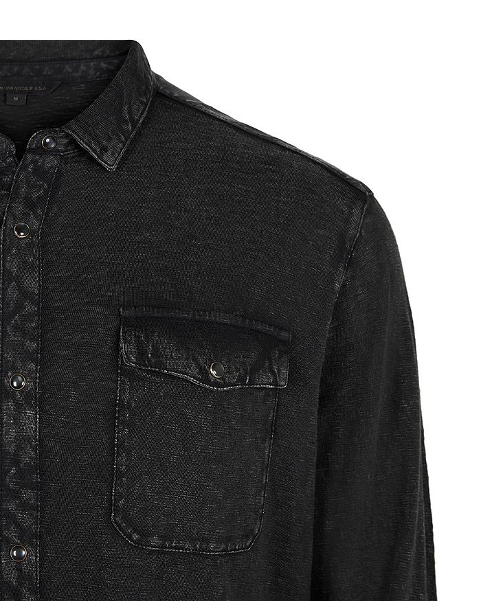 JOHN VARVATOS SLIM FIT ARVON KNIT WESTERN SHIRT