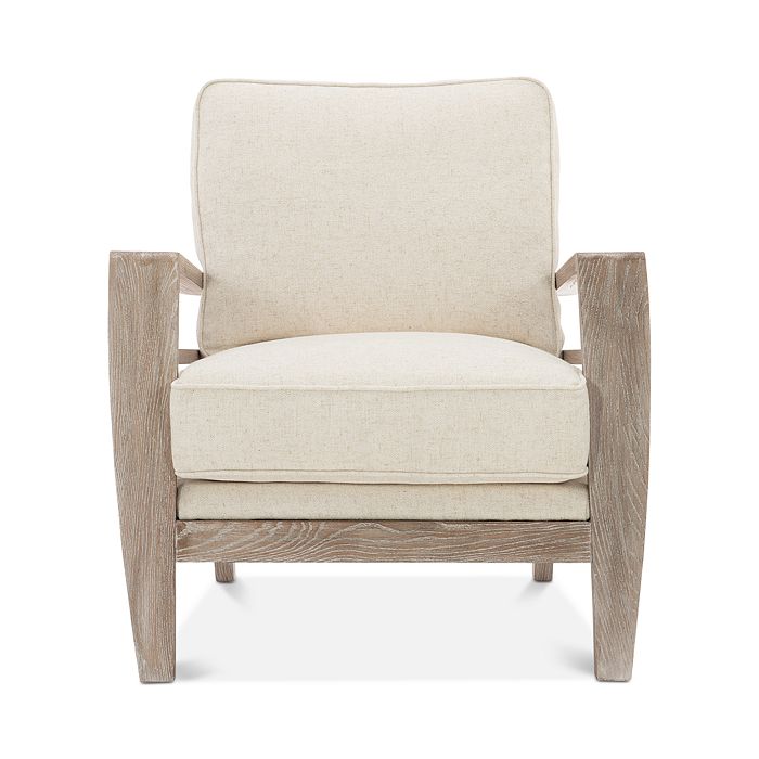 Caracole Slatitude Ash Driftwood Accent Chair In Beige