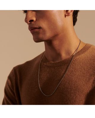 Sterling Silver Curb Chain Necklace 3mm, 24&amp;quot;