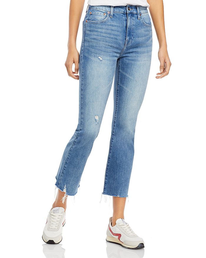 Pistola Lennon Distressed Cropped Jeans in Zuma | Bloomingdale's