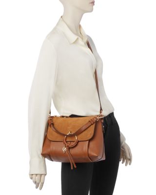 Joan Small Leather & Suede Shoulder Bag