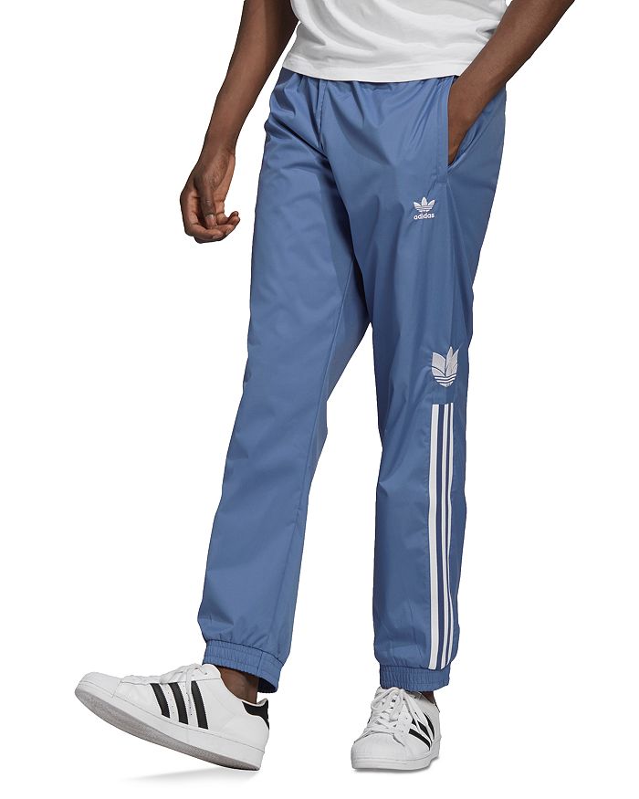 adidas Originals Blue Adicolor 3D Trefoil 3-Stripes Track Pants adidas  Originals