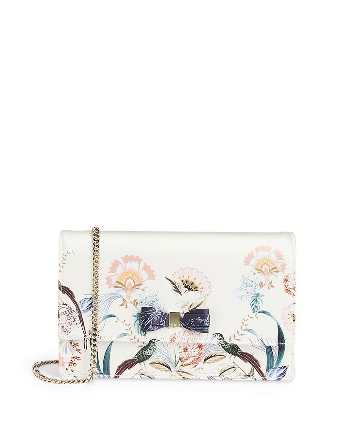 Ted Baker Decadence Bow Small Leather Evening Bag | Bloomingdale's
