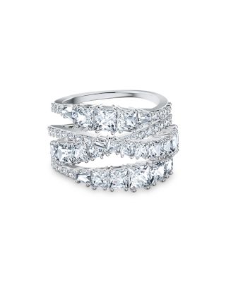 Swarovski Hyperbola Wrap Ring In White / Clear