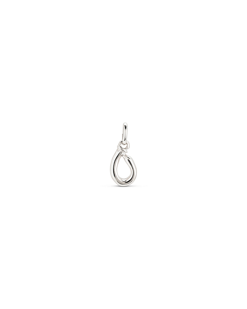 Unode50 Sterling Silver-Plated Letter a Charm
