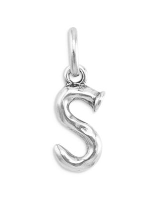 Sterling Silver-Plated Letter Charm