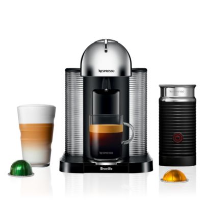 Vertuo by Breville with Aeroccino Milk Frother, Pure Chrome