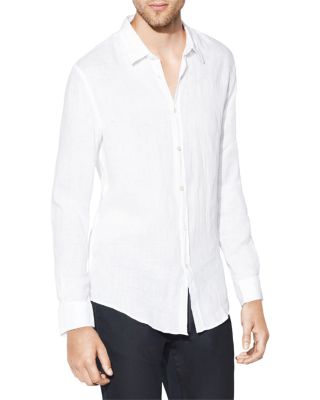 john varvatos white dress shirt ORCHARD SHIRT Size XS
