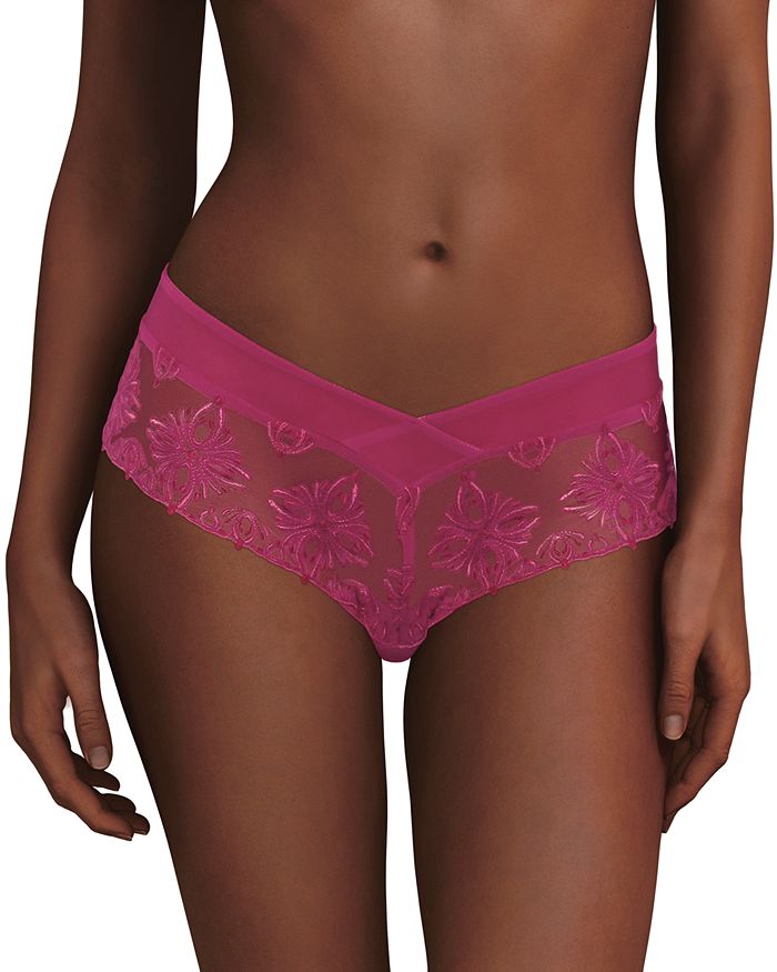 Chantelle Champs-elysees Lace Hipster In Magenta