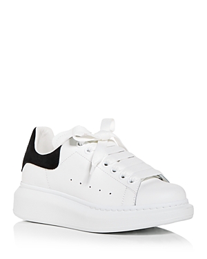 Alexander Mcqueen Women's Oversized Low Top Sneakers In White Black