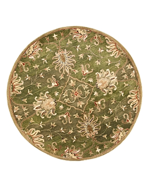 Kas Syriana Agra Round Area Rug, 5'6 X 5'6 In Emerald Green