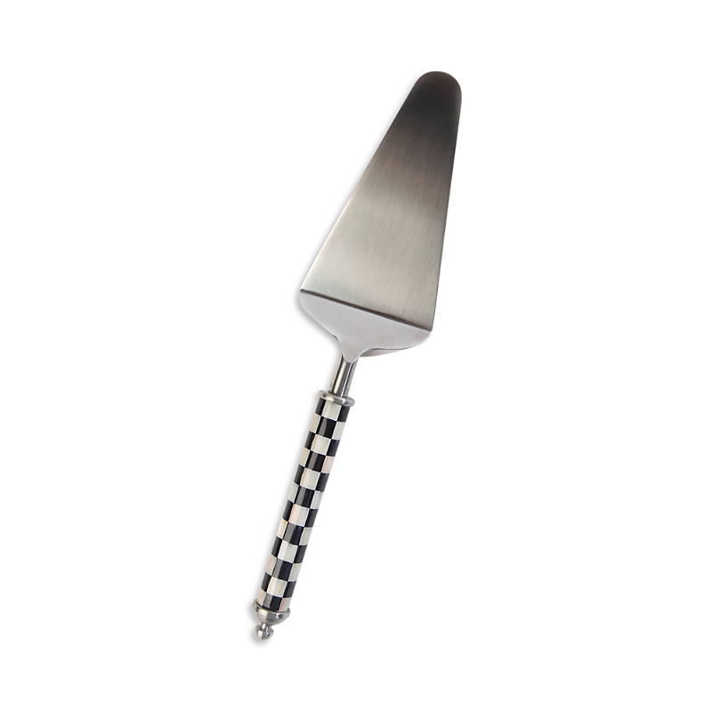 Mackenzie-childs Supper Club Pie Server In Black/white