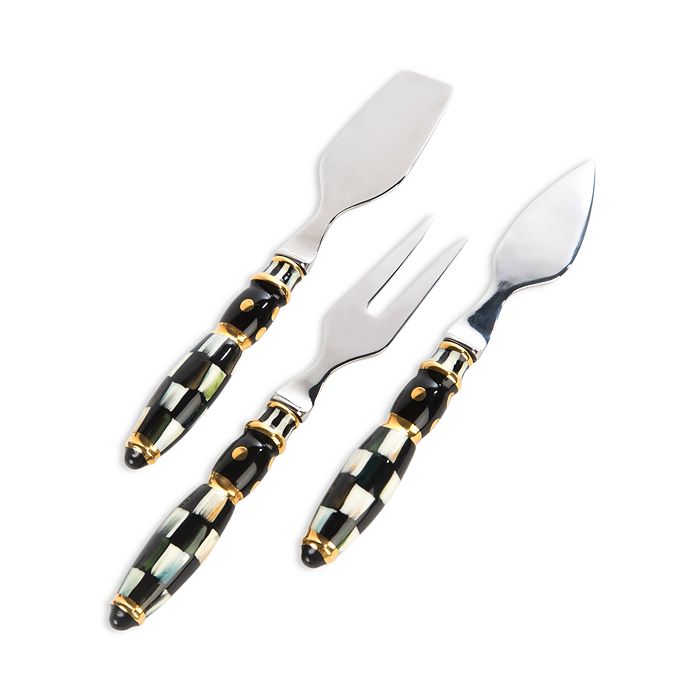 MackenzieChilds Courtly Check® Cheese Knife Set Bloomingdale's