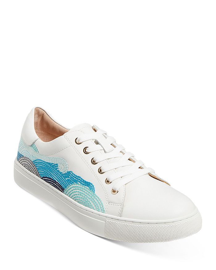 Jack Rogers Women's Rory Embroidered Lace Up Sneakers | Bloomingdale's