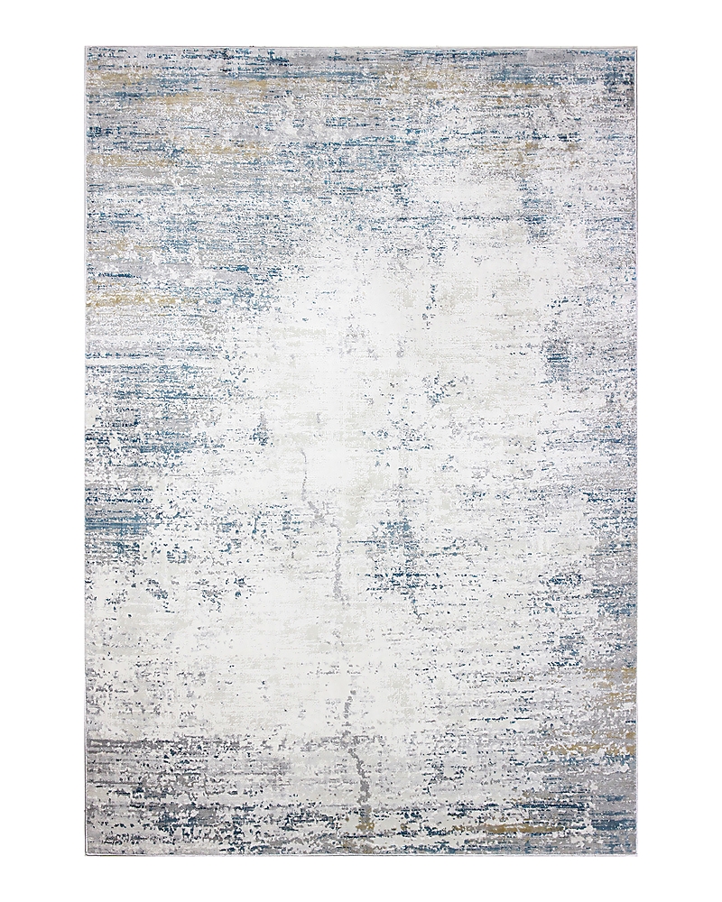 Bashian Capri Cp-a Area Rug, 7'9 X 9'9 In Ivory/blue