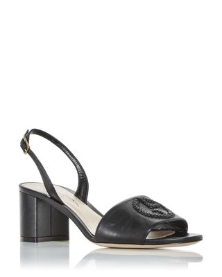 Giorgio Armani - Women's Slingback Block Heel Sandals