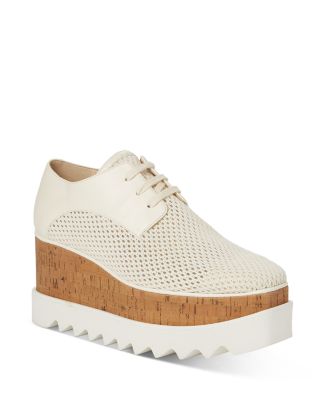 mesh platform sneakers