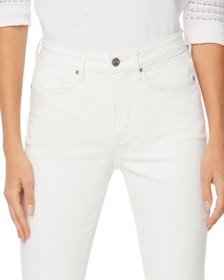 Slim Bootcut Ankle Jeans in Optic White