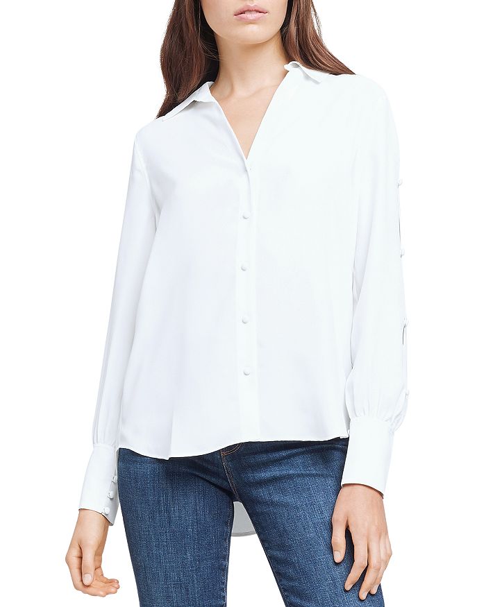 L'AGENCE Jordy Button Up Blouse | Bloomingdale's