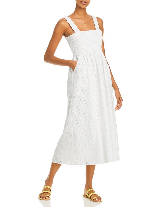 Aqua white dress cheap