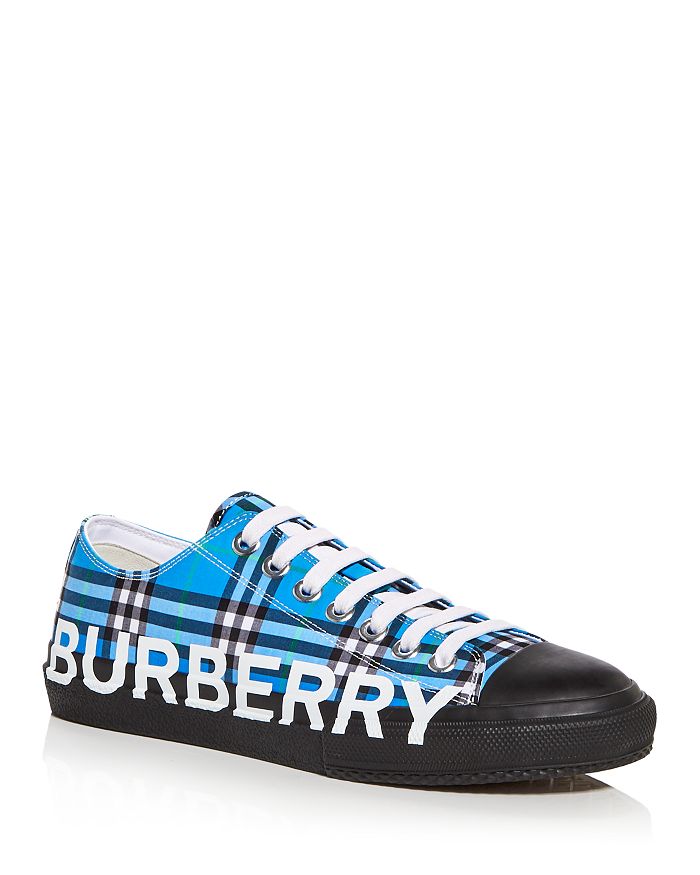 Burberry Blue Monogram Denim Sneakers for Men