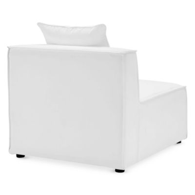 Saybrook Outdoor Patio Upholstered Sectional Sofa Armless Chair