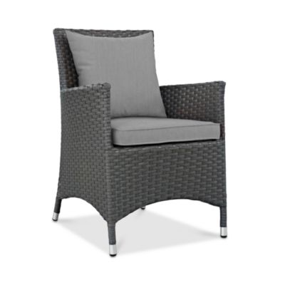 Modway Sojourn Outdoor Patio Sunbrella Rattan Dining Armchair