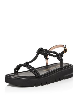 STUART WEITZMAN カリフソ フレイテット ストラッフ サンタル STUART WEITZMAN Summerlift faux pearl-embellished leather