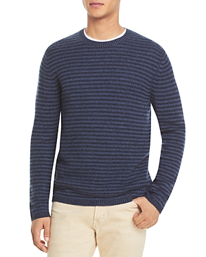 Vince Plush Striped Cashmere Sweater