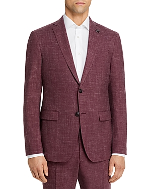 John Varvatos Star Usa Melange Solid Slim Fit Suit Jacket