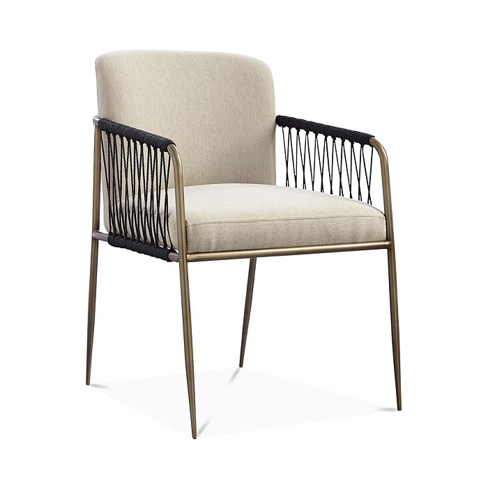 Caracole Remix Woven Chair In Beige/gold